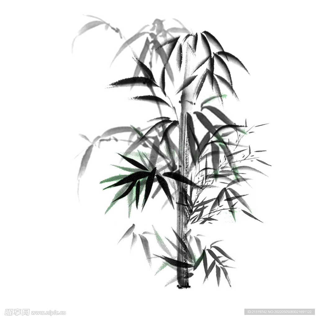 竹子中国画