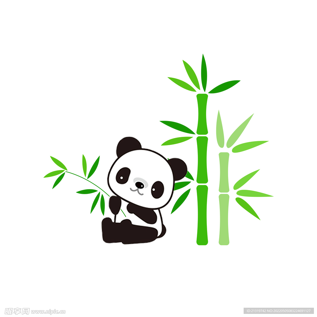 熊貓吃竹子卡通png, 熊貓, 吃, 竹子向量圖案素材免費下載，PNG，EPS和AI素材下載 - Pngtree