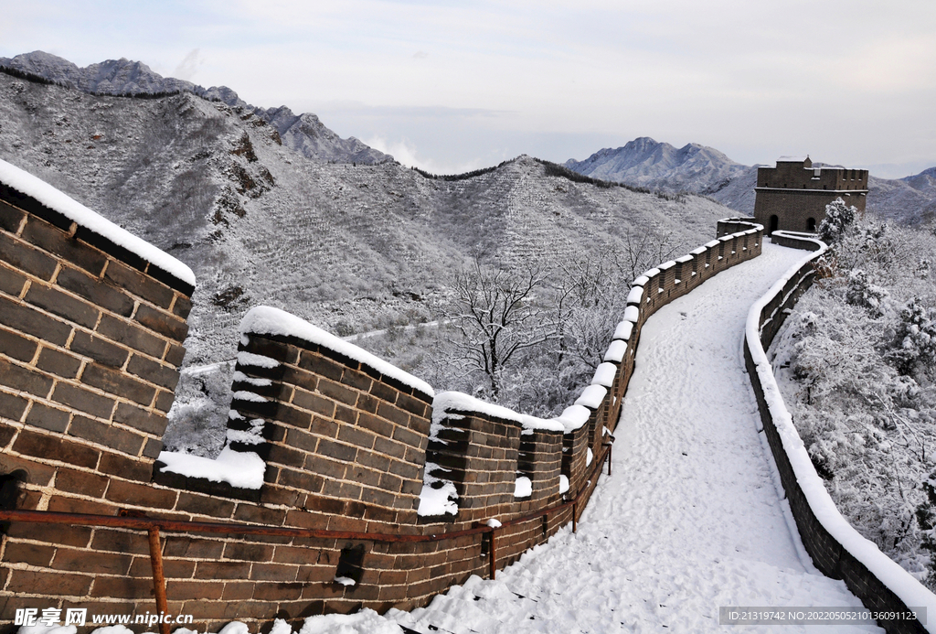 冬日长城雪景