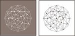 多边体球体线条画