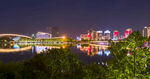 明月湖繁华霓虹夜景