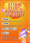 黄色背景招聘海报