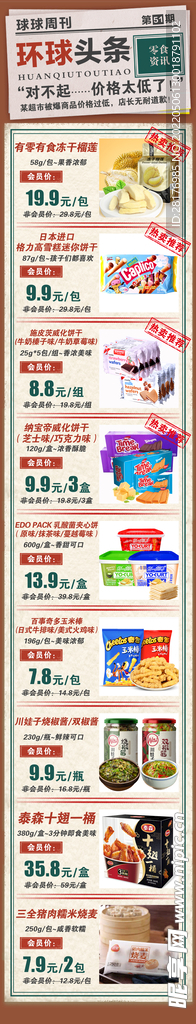 五一劳动节商超海报宣传列表
