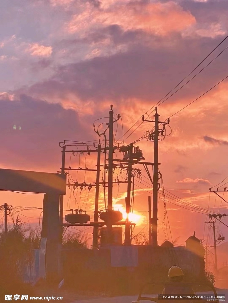 城市晚霞