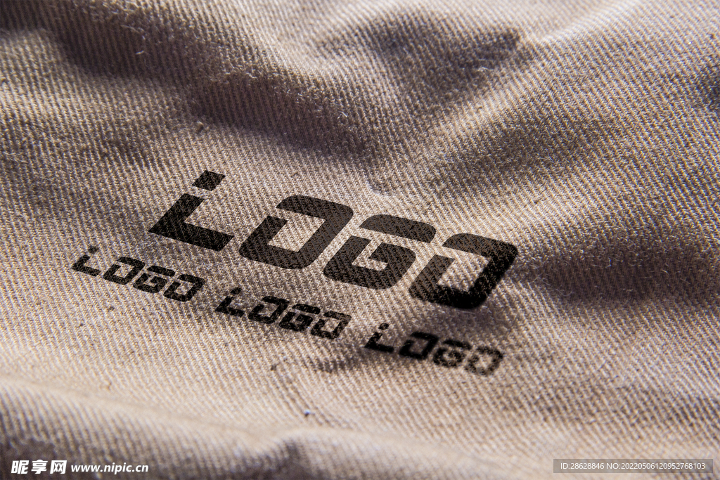 LOGO布料样机