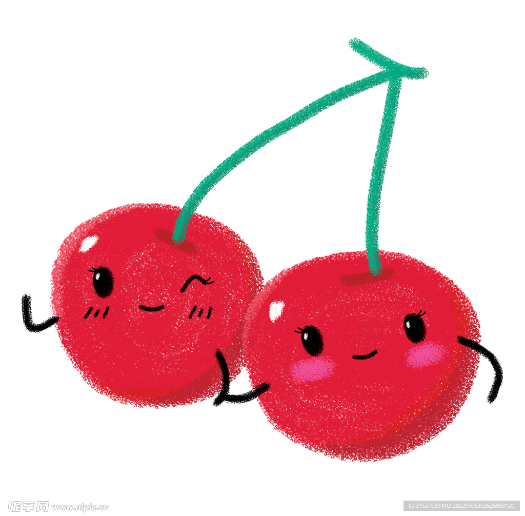 拟人水果卡通水果樱桃
