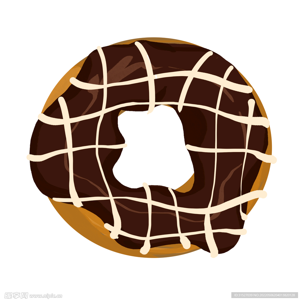 手绘原创甜点甜甜圈美食素材模板免费下载_psd格式_2856像素_编号46174952-千图网