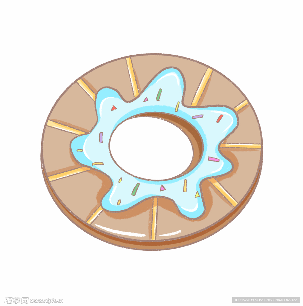 甜甜圈插画 