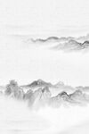 中国风山水水墨