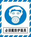 必须戴防护面具
