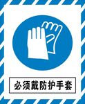 必须戴防护手套