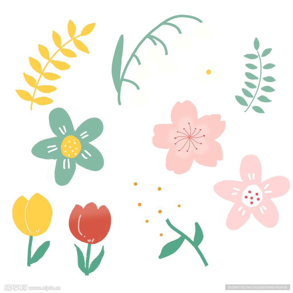 手绘花