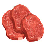 三块牛排牛肉插画