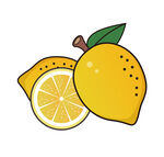 卡通水果柠檬插图  