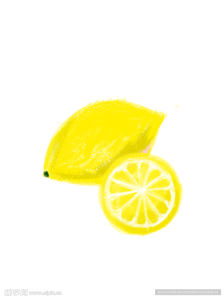 柠檬插画图片  