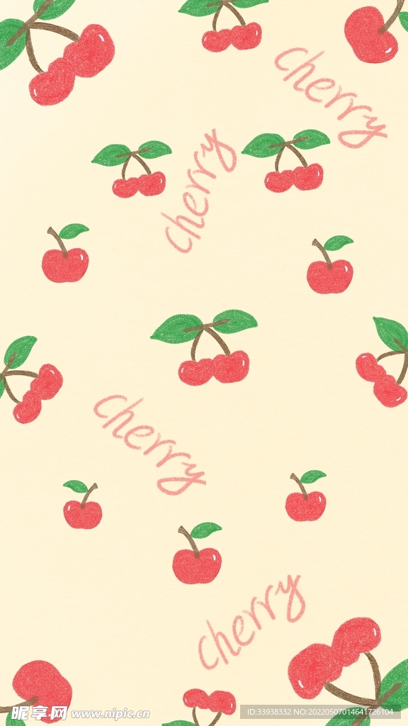 原创手机壁纸水果篇樱桃