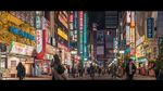韩国街道夜景