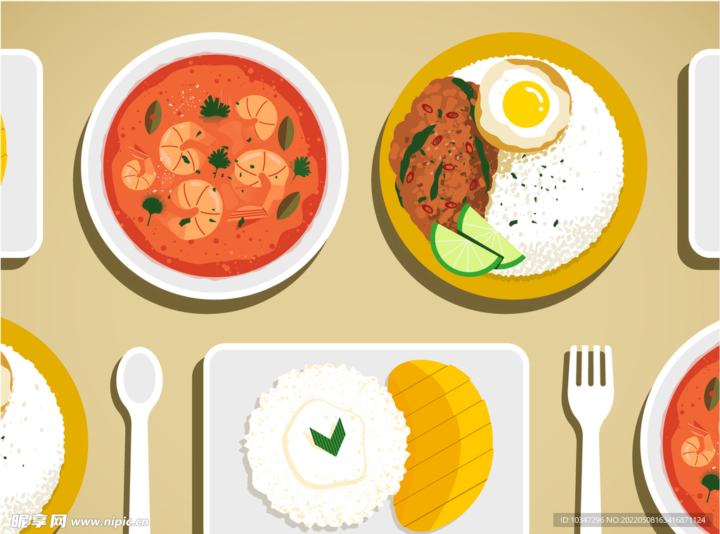 食物插画 