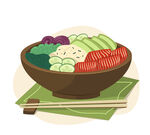 食物插画  