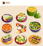 餐饮美食插画素材