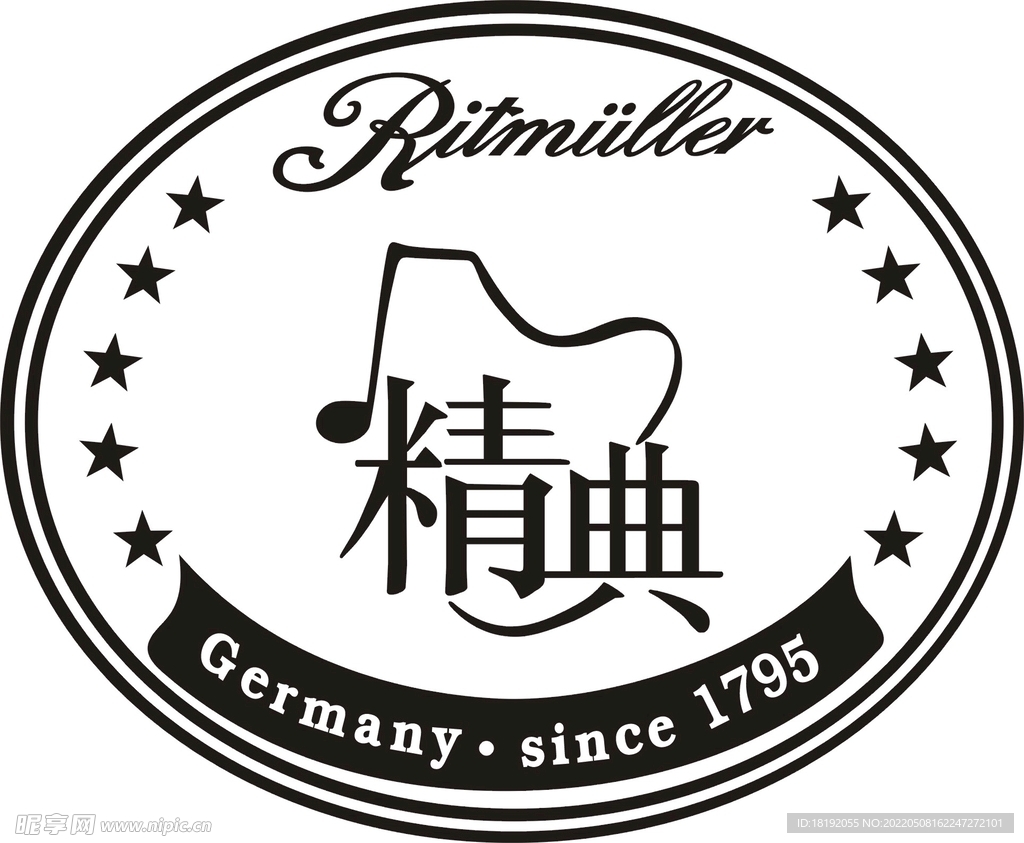 珠江钢琴里特米勒精典系列标志