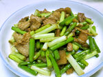 蒜苔炒瘦肉