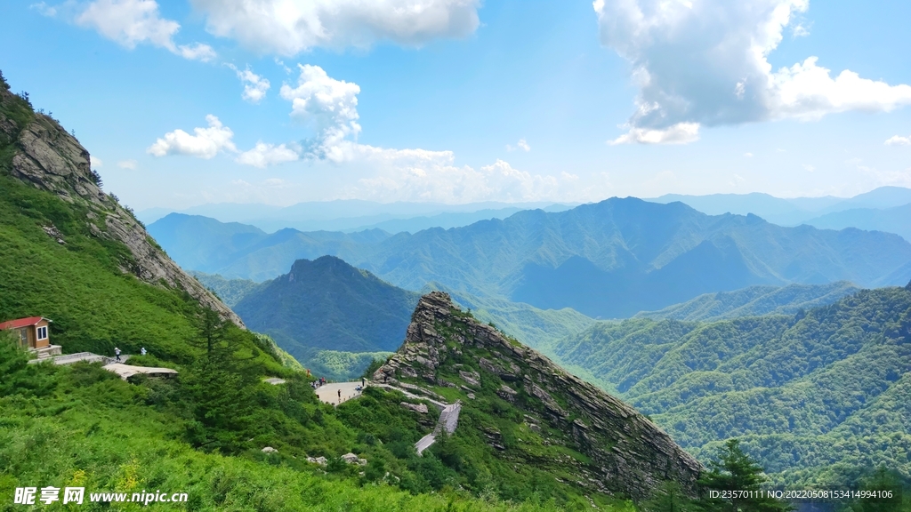 朱雀公园  秦岭山美景