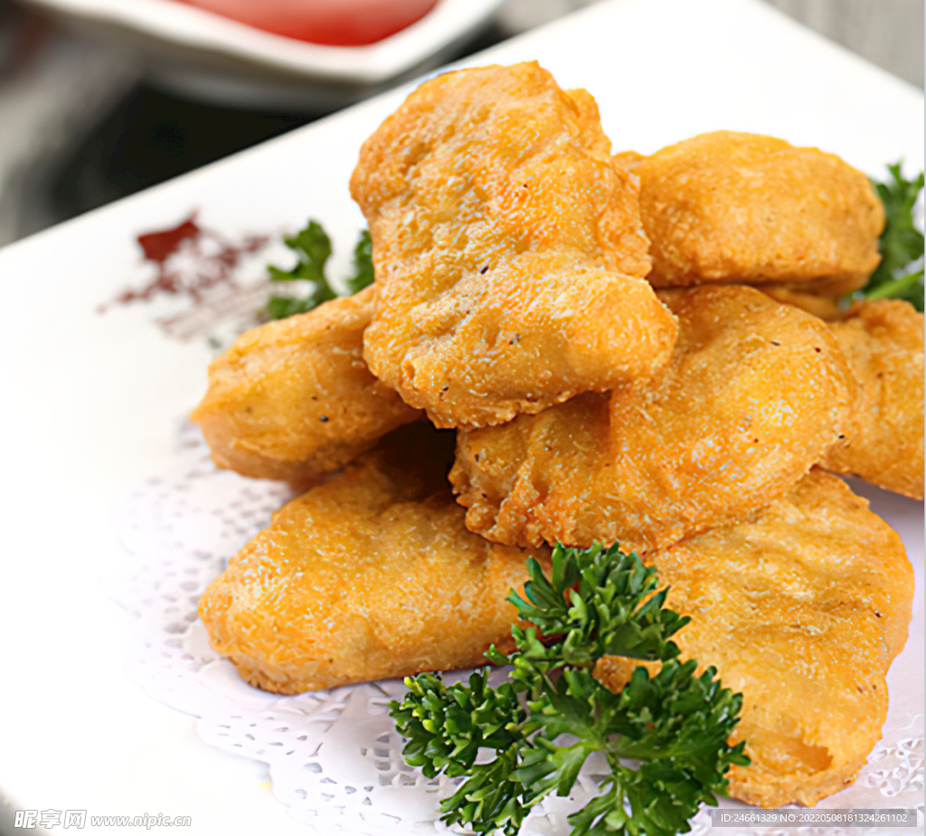 黑椒鸡块  汉堡店