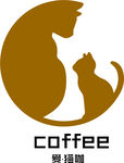 猫咖啡logo