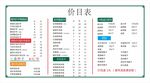 餐馆价目表