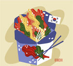 食物插画  