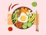 食物插画  