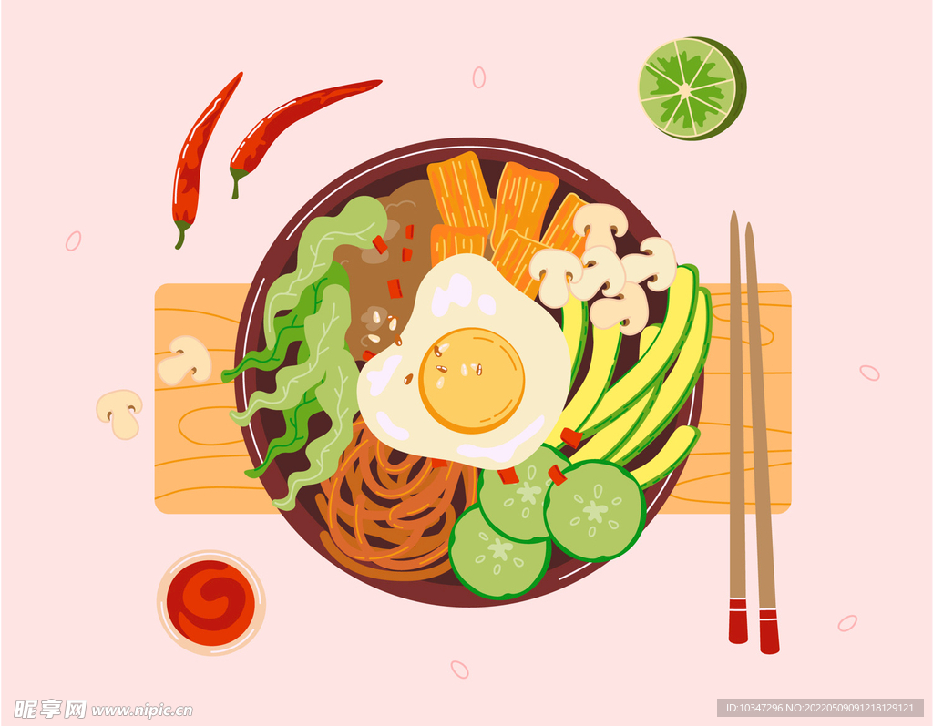 食物插画  