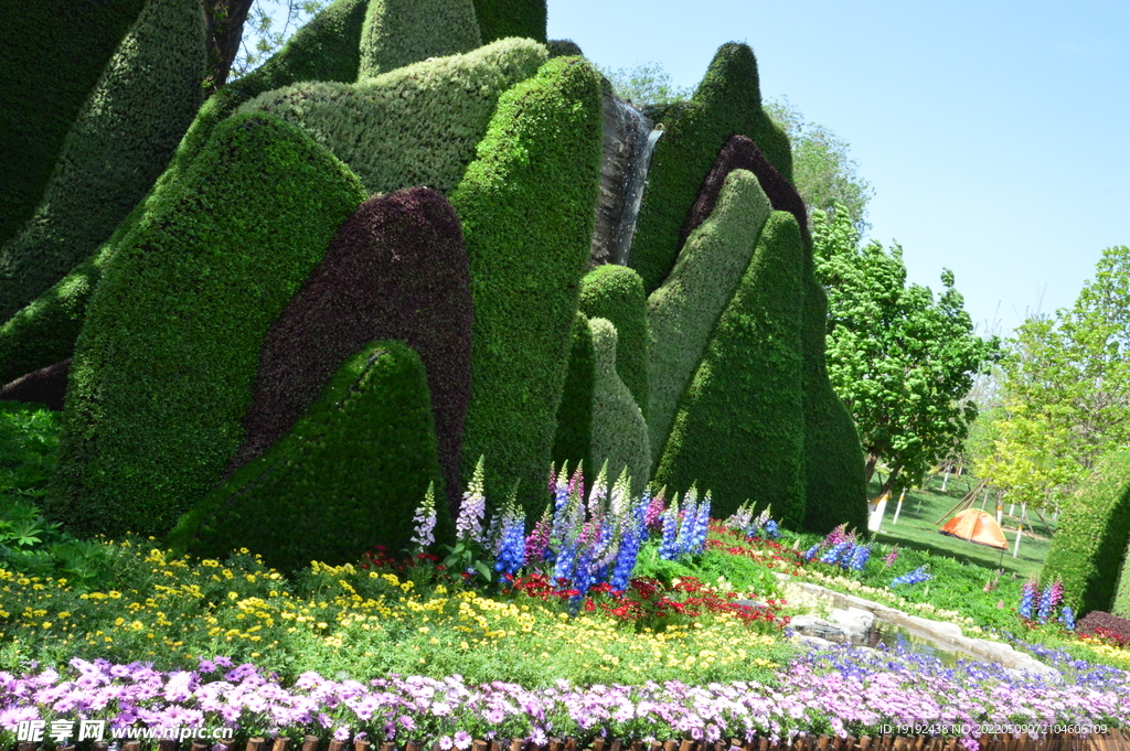 花坛风景 