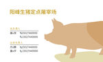 屠宰场猪肉名片