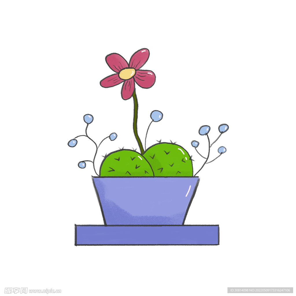 卡通植物