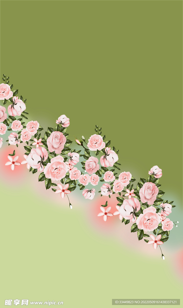 大牌手绘花