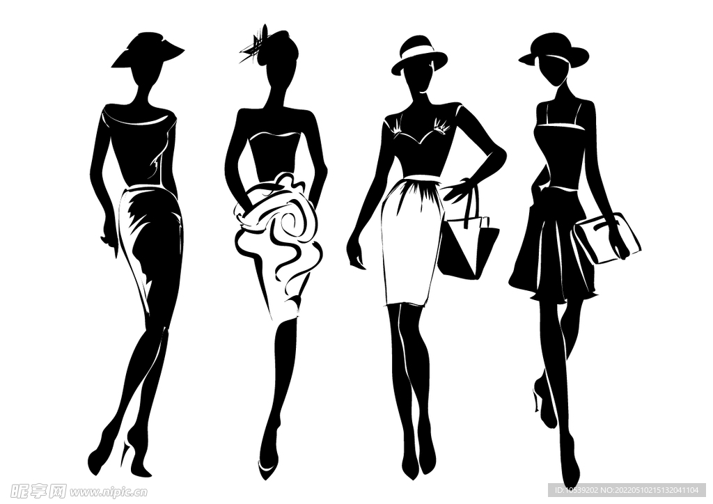 时装店美女图