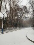 校园雪景