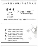 白色简约名片