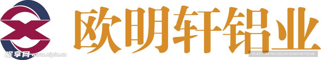 欧明轩铝业logo标志