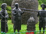 公园雕像秤玉米