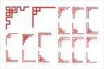 边框花边 矢量图