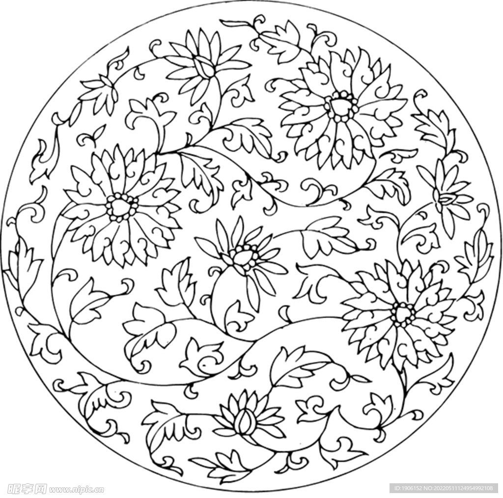 古典花纹 