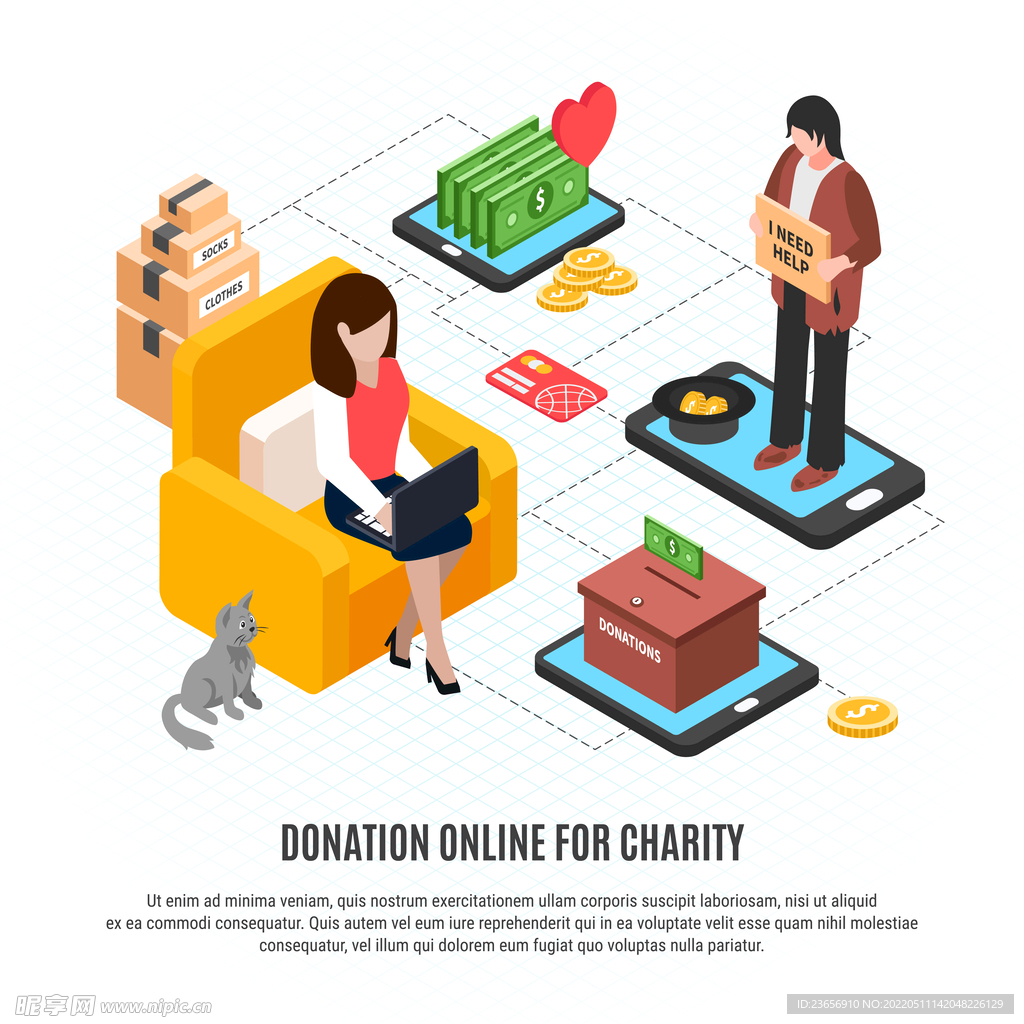 矢量卡通工作生活人物情景