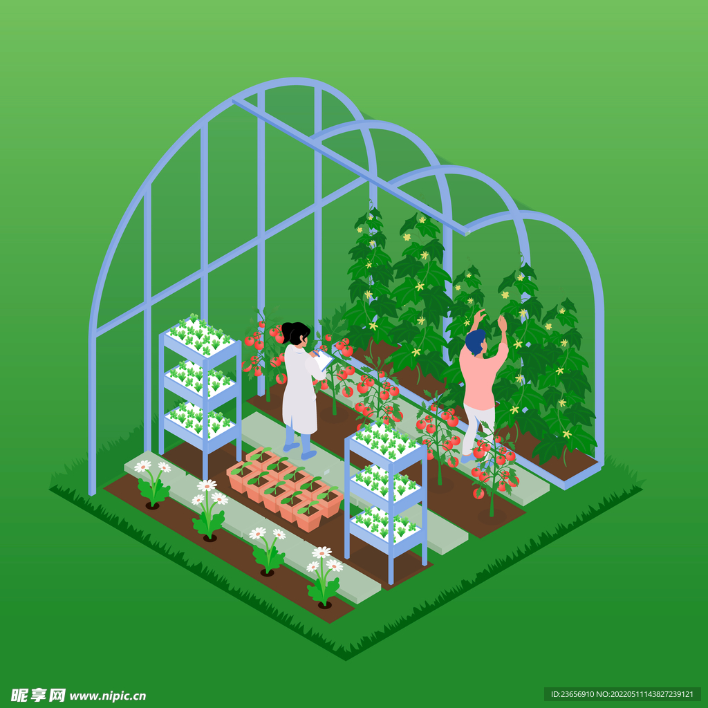 矢量卡通工作生活人物情景