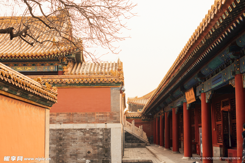 户外中式复古建筑