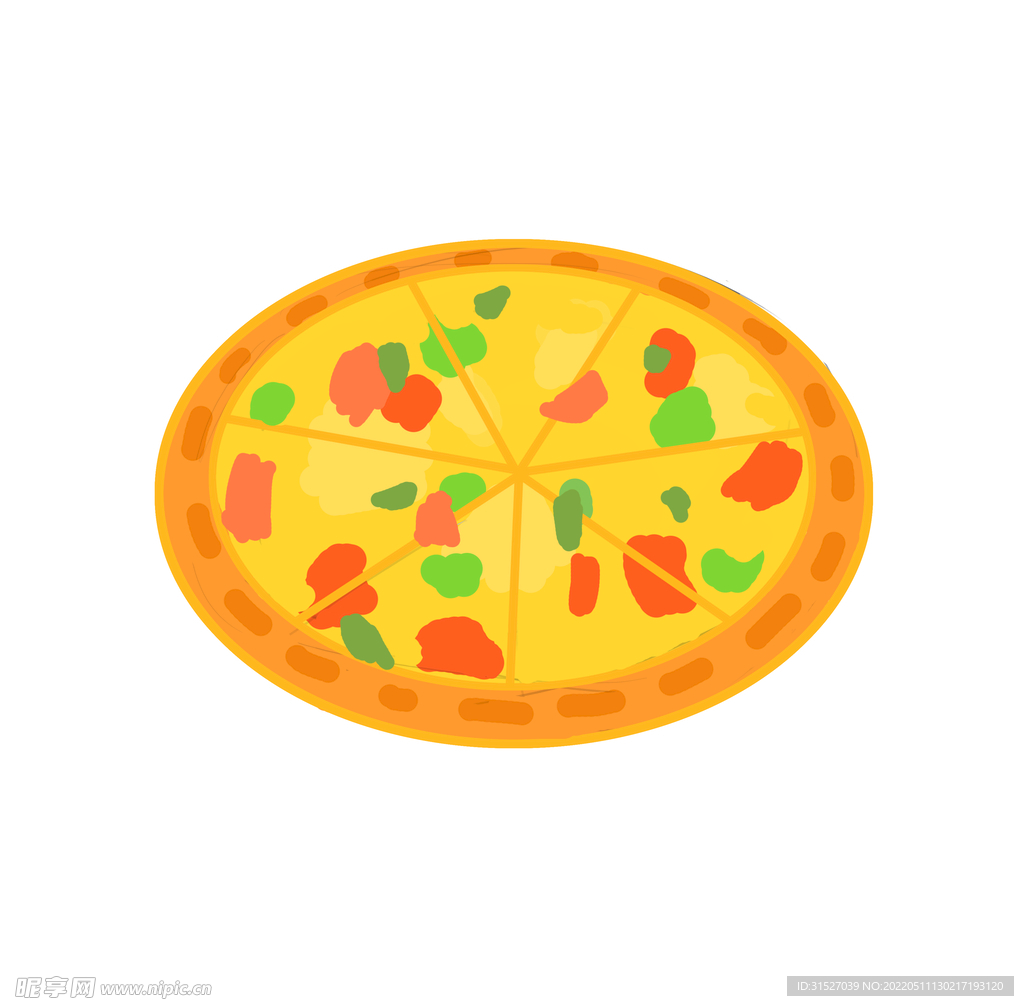 披萨插画元素