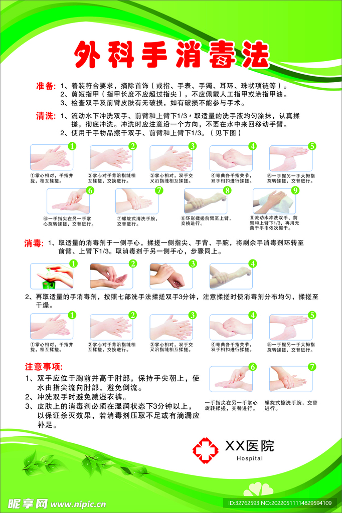 外科消毒洗手法