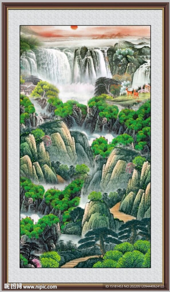 客厅山水画 